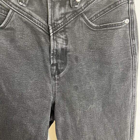 Good American Womens Good Curve Skinny Jeans Size 2 Black Denim Hi Rise Stretch - Picture 5 of 12